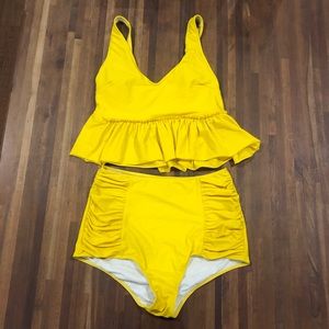 Kortni Jeane V Neck Swim Top and Bottoms